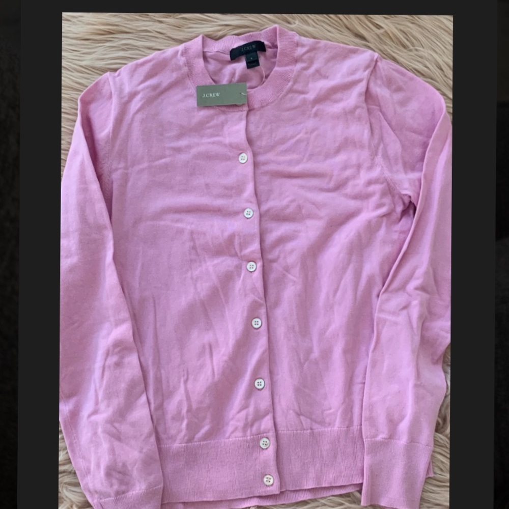 NWT J.crew light pink small women’s cardigan
